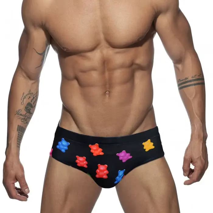 Slip de bain pour hommes Sexy natation court Sport nautique pantalons de plage maillot de bain bandes maillots de bain Sexy mâle Suilt surf imprimé maillot de bain