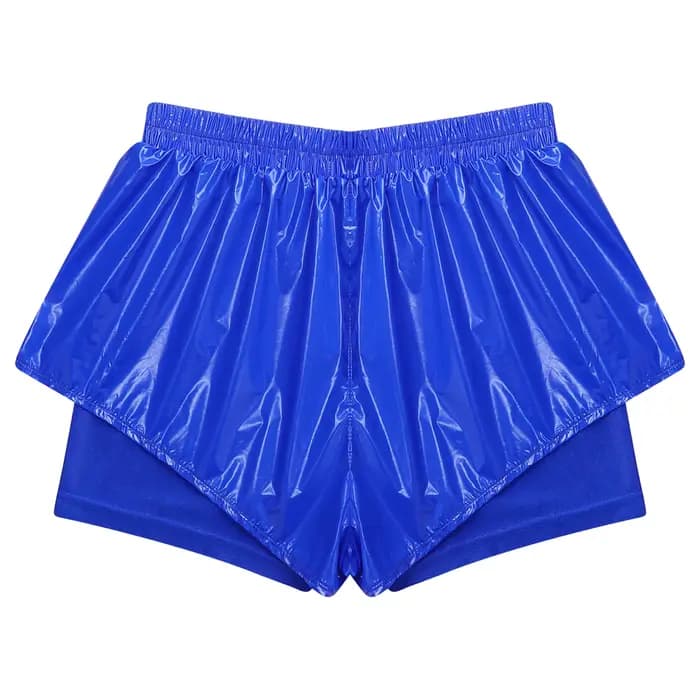 Shorts de bain imperméables pour femmes, taille haute, coupe ample, brillants, double couche, pour festivals, clubs et soirées