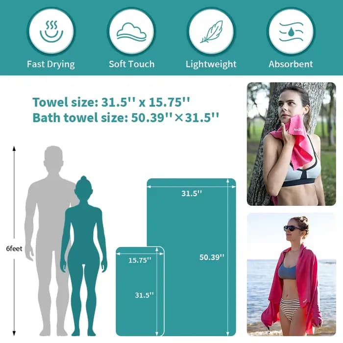 Naturehike – serviette de plage à séchage rapide