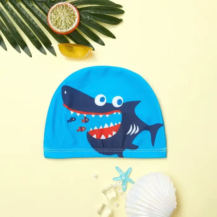 Bonnet de bain de dessin animé pour garçons et filles