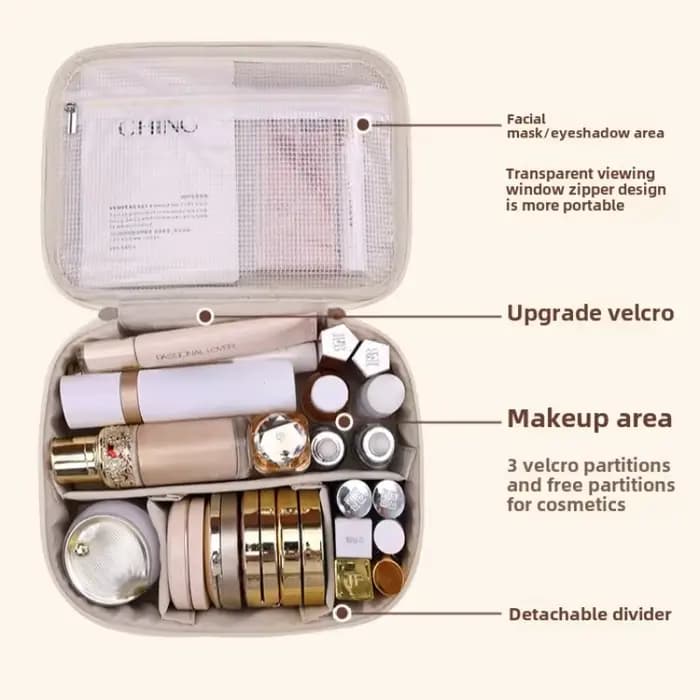 Nouveau sac à cosmétiques pour femmes, sac de rangement Portable, sac de maquillage de luxe de grande capacité, organisateur de voyage, sacs de toilette essentiels