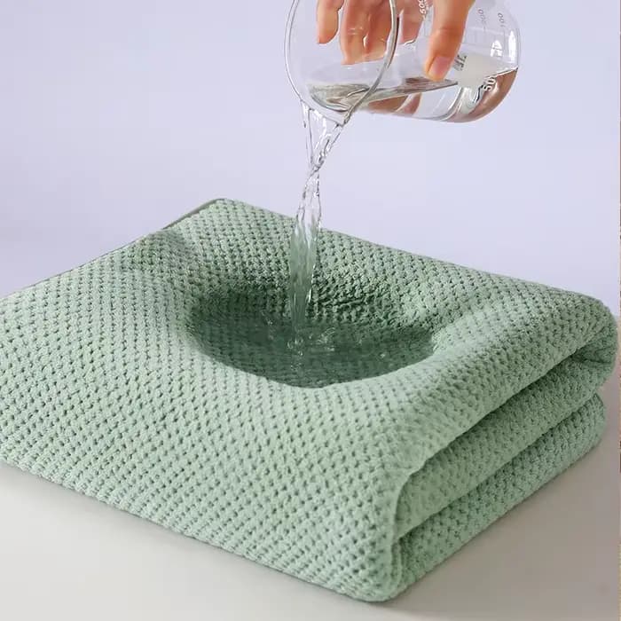 Serviette de bain en velours corail épais de haute qualité
