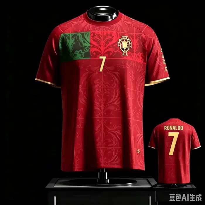 Nouveau Maillot/T-shirt Commémoratif Cristiano Ronaldo 2026 — Équipe du Portugal, Hauts de Sport et de Mode Décontractée pour Hommes et Femmes