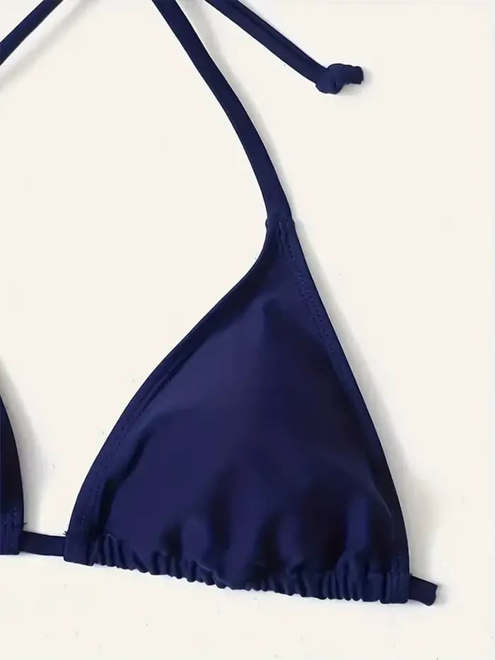 Maillots de bain string Bikini ensemble Sexy nouveau bleu marine