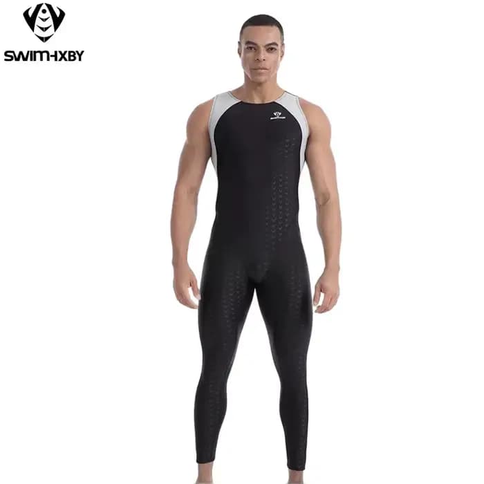 Maillot de bain de compétition sans manches pour hommes