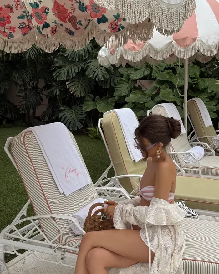 Maillot de bain une pièce à volants pour femme