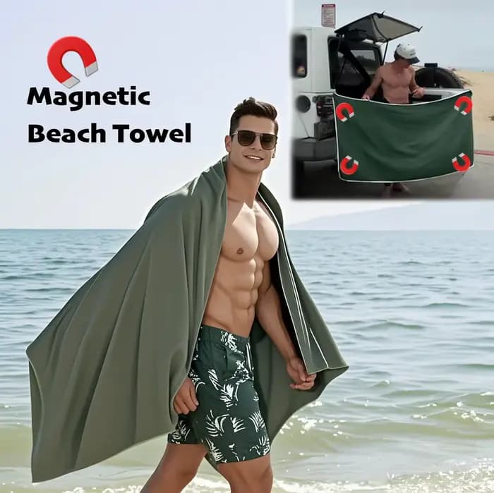 Serviette de bain magnétique d'extérieur