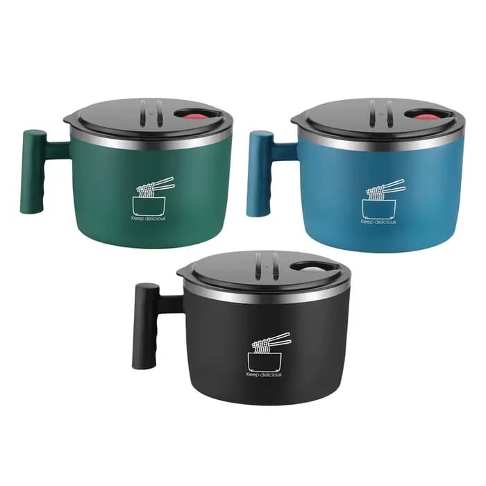 Filles à soupe britannique portable Ramen, bols à soupe thaïlandais, Udon à salade, récipient à déjeuner pour la maison, le voyage, le camping, la randonnée, 850ml, 29oz