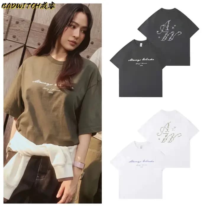 LingOrm Ling Ling Kwong T-shirt à manches courtes unisexe, imprimé lettres, version non originale, pour l'été