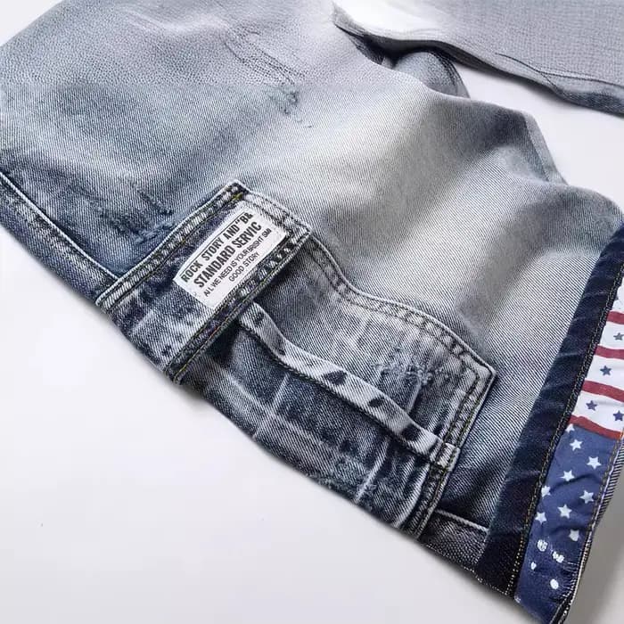 Short en jean Cargo pour hommes, longueur aux genoux, poches multiples, taille moyenne, délavé, pantalon court droit d'été, Streetwear