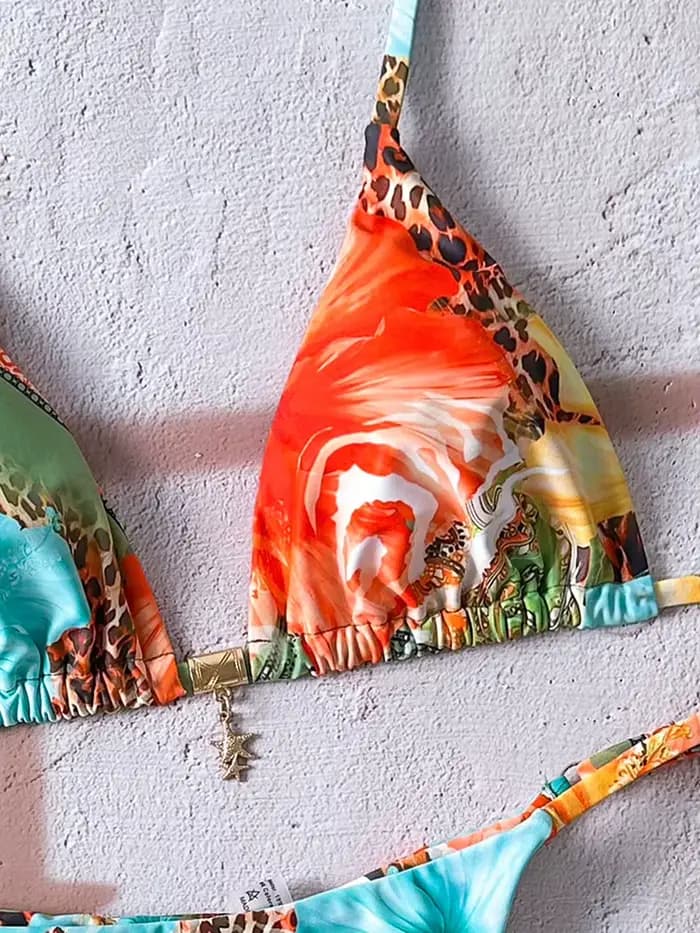 Micro bikini pour femmes, maillot de bain deux pièces, vêtements de bain pour femmes, maillot de bain 2026, sexy, imprimé léopard, push-up, string, ensembles de bikinis, vêtements de plage, été