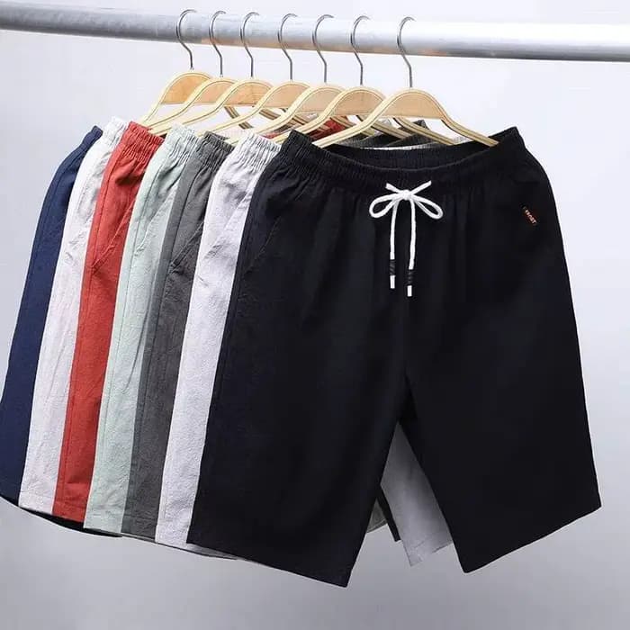 Short d'été décontracté pour hommes, grande taille, pantalon de plage, course à pied, Sport, pantalon court droit, survêtement fin, loisirs, ample