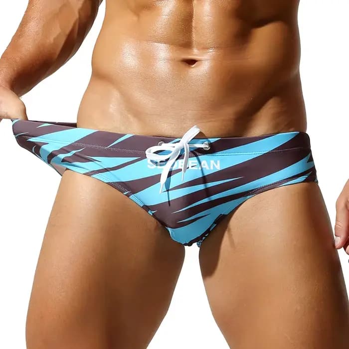 Maillots de bain triangle taille basse pour hommes
