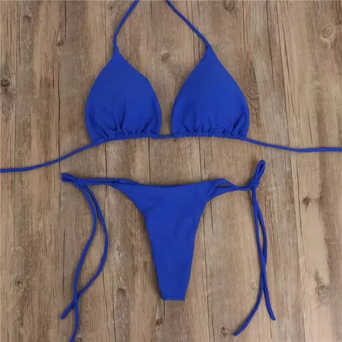 Maillot de bain d'été femmes Sexy Bikini ensemble push-up rembourré soutien-gorge string deux pièces maillots