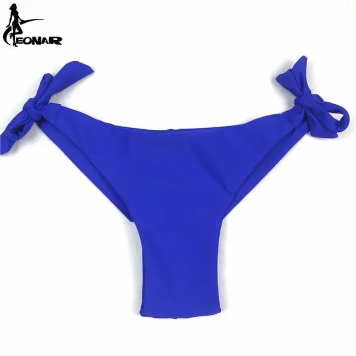 EONAR-Maillot de bain string brésilien pour femme, bas de bikini effronté, liens latéraux réglables, bas de coupe classique, maillot de bain