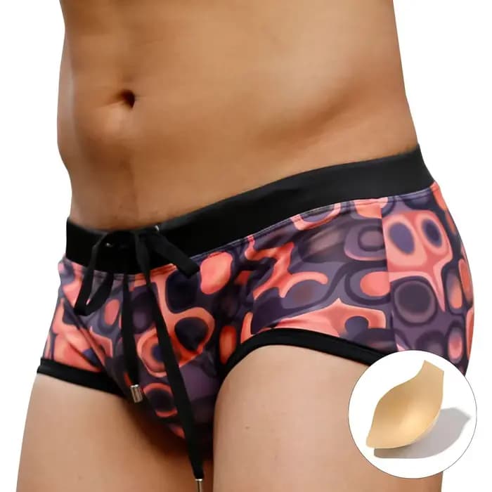 Culotte de bain marron pour hommes