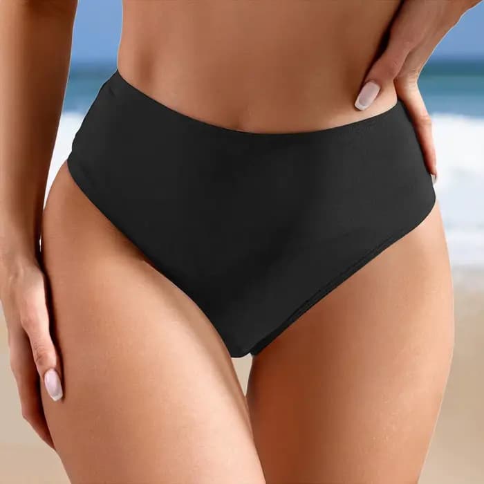 Bas de Bikini pour femmes taille haute maillot de bain Sexy slip