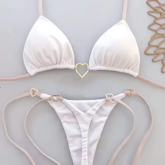 Ensemble de bikini sexy à bretelles croisées
