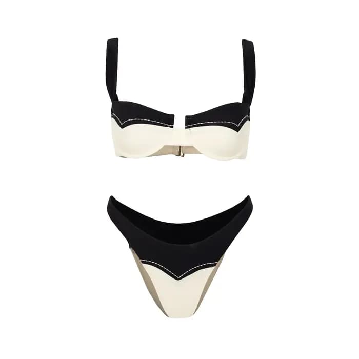 2025 une pièce maillot de bain Sexy col en v femmes maillots