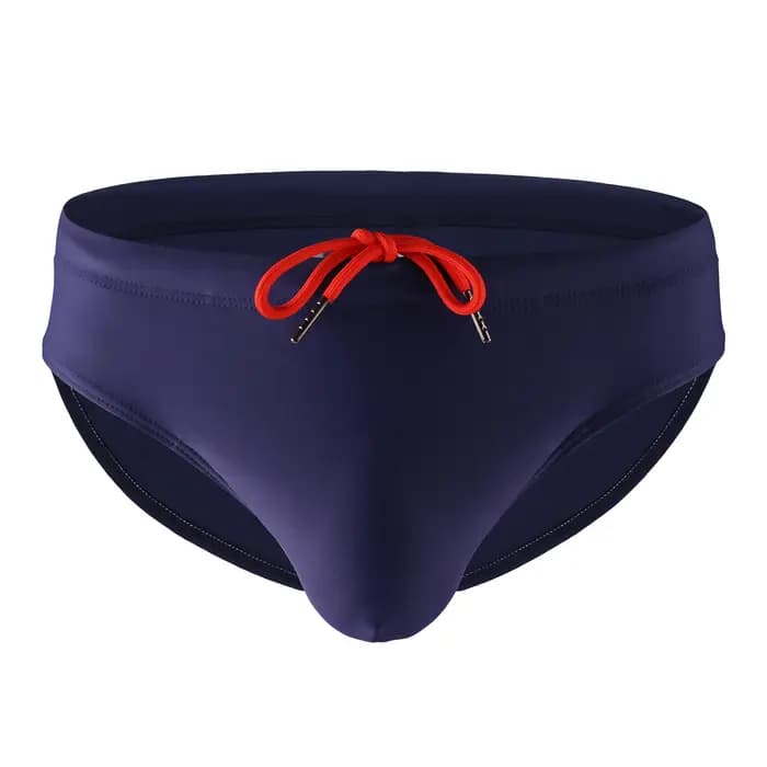 Maillots de bain pour hommes : Slips de bain, Caleçons de bain, Slips de plage classiques, Shorts de plage, avec poche de maintien, couleur unie, style sport