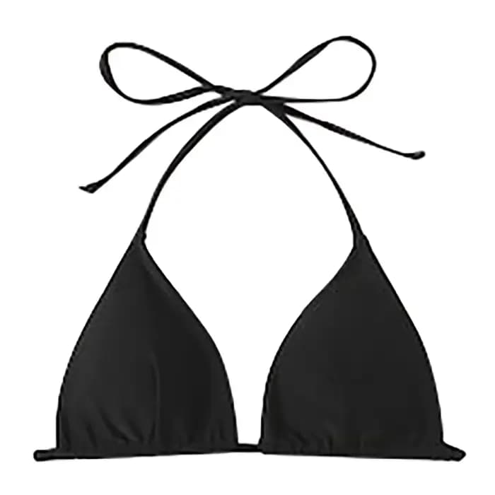 Femmes Bikini soutien-gorge haut Push Up licou bain haut court Sexy cravate dos maillots de bain été maillots de bain bain haut court maillot de bain brésilien hauts
