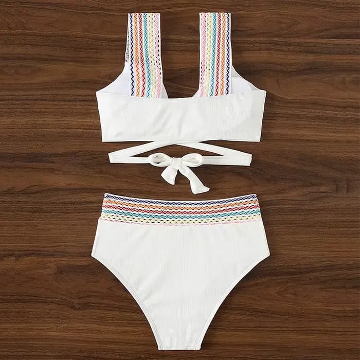 2025 Sexy brésilien Bikini ensemble taille haute noir imprimé femmes maillots de bain Push Up Bikinis maillot