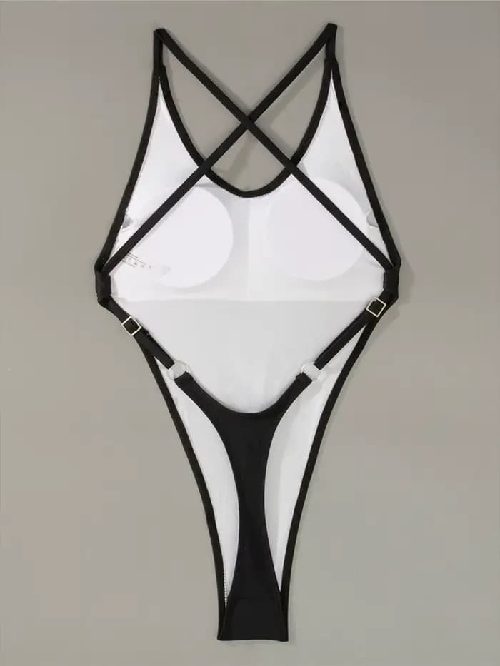 Maillot de bain une pièce extrême micro-string pour femme