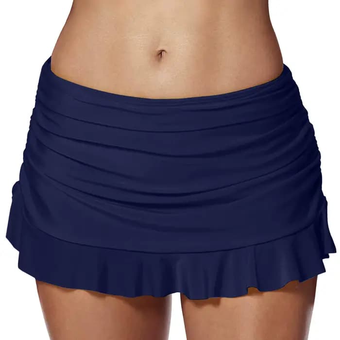 Jupe de bain taille haute pliable pour femmes