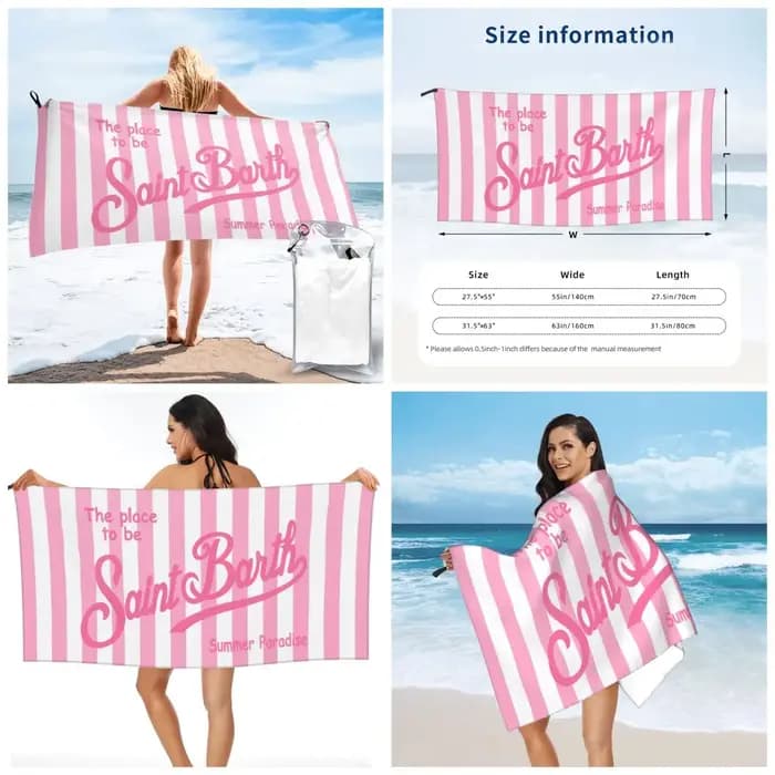 S-Saint-B-Barth Serviette de plage poncho