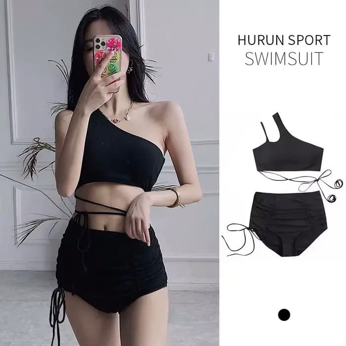 Maillot de bain coréen Sexy sans bretelles, Bikini, pour femmes, petits seins, taille haute, couvran