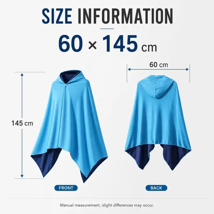 Poncho de plage à capuche rafraîchissant