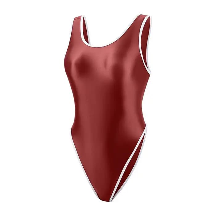Femmes printemps chaud Triangle course maillots de bain professionnels coupe haute une pièce