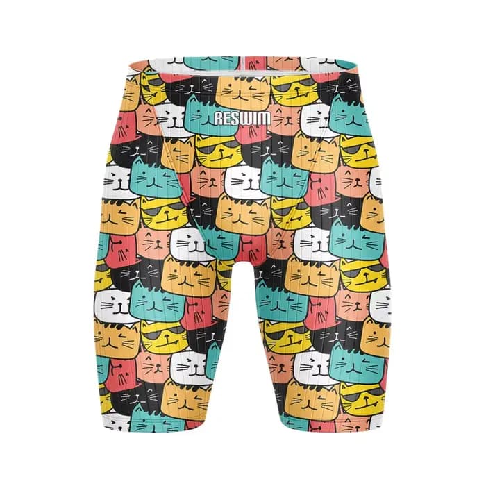 Maillot de bain chat mignon pour hommes, short d'endurance, entraînement athlétique, course, maillot de bain, plage, pantalon de Surf