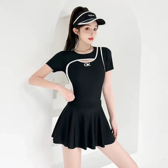 Nouveau maillot de bain pour femmes, couvrant la chair et amincissant, maillot de bain une pièce pour filles, couvrant le ventre, maillot de bain de source chaude