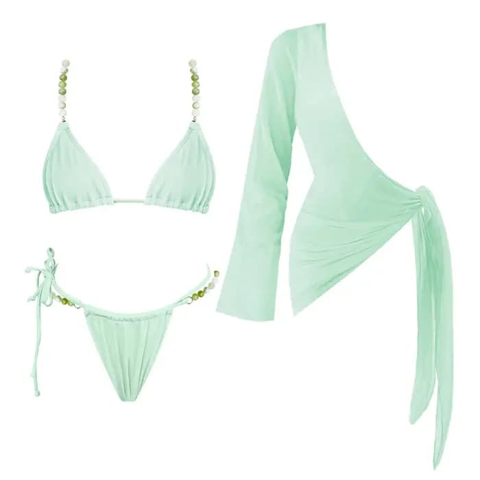 Maillot de bain Bikini avec couverture ensemble