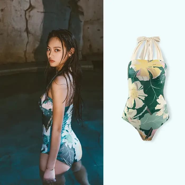 Nu-June été Sexy une pièce maillot de bain pour femmes découpé maillot de bain Push Up Monokini imprimé femmes maillot de bain vêtements de plage