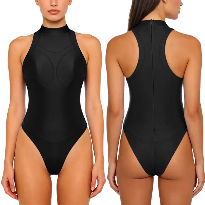 Combinaison de bain une pièce brillante pour adulte