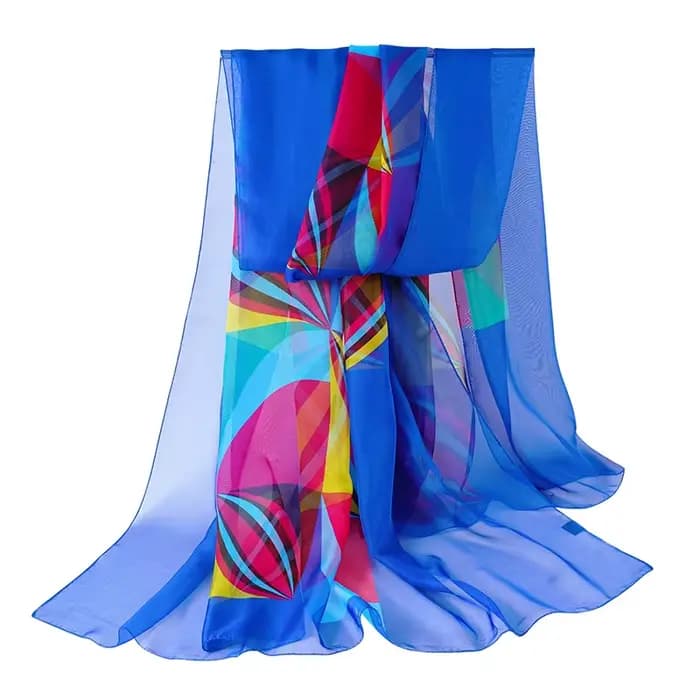 Parbones-Écharpe de plage en mousseline de soie pour femme