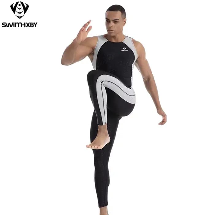 Maillot de bain de compétition sans manches pour hommes