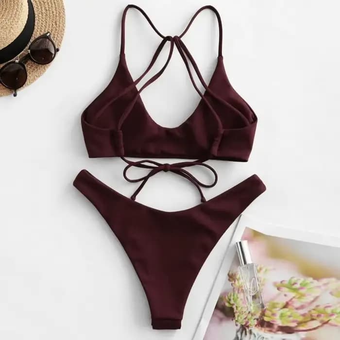 Maillot de bain bikini sexy transfrontalier pour femme