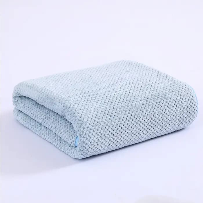 Serviette de bain en velours corail épais de haute qualité