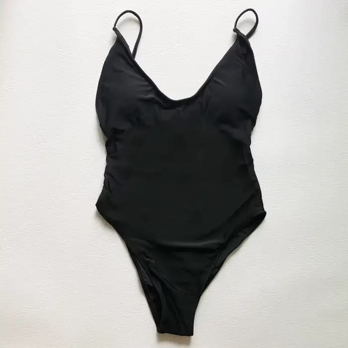 Sexy rembourré solide maillot de bain femmes une pièce maillot de bain 2025 nouveaux Bikinis maillots de bain été grande taille maillots de bain maillot de bain S-3XL