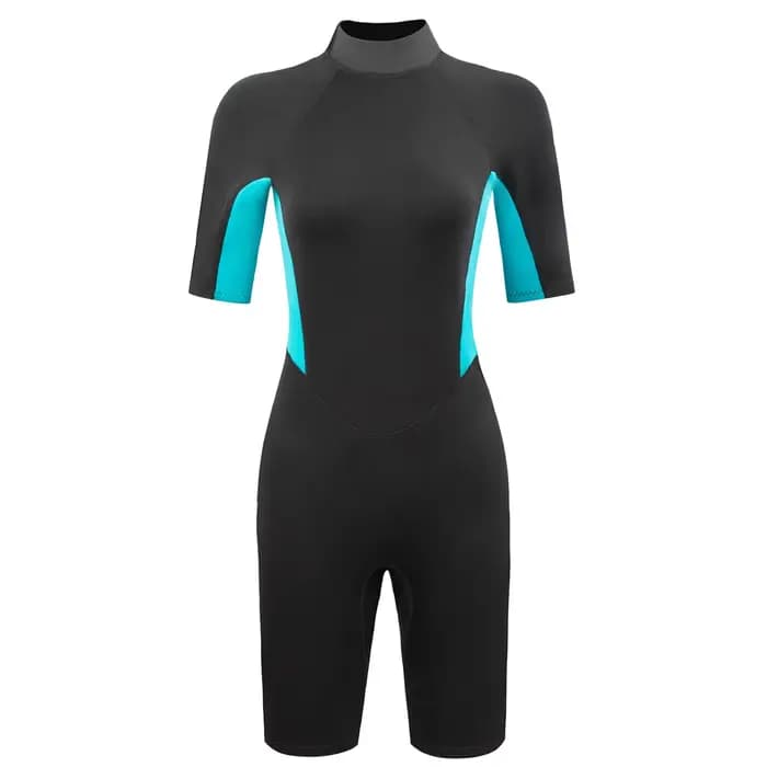Shorty combinaison femmes 3mm néoprène une pièce Sport maillots de bain dos fermeture éclair