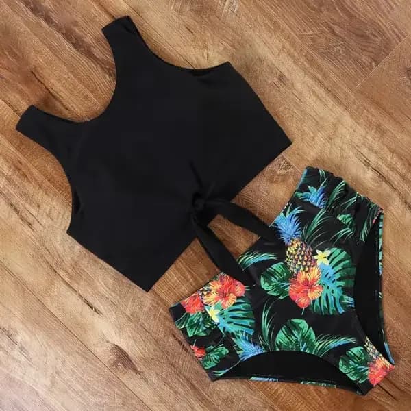 Taille haute maillot de bain Bikini 2021 Push Up maillots