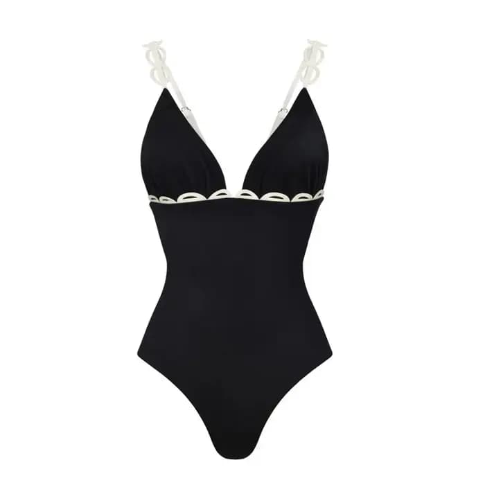 Maillot de bain une pièce vintage 2026 avec pantalon intégré pour femme