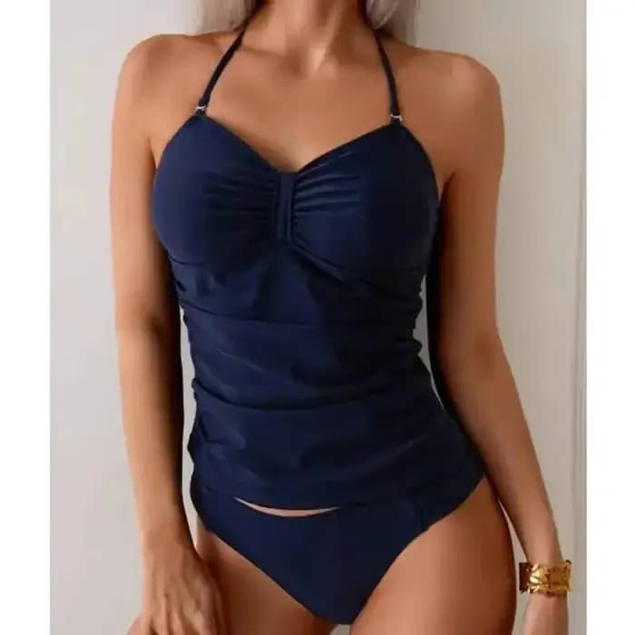 Maillots de bain deux pièces pour femme, collection été 2026 : Ensemble tankini et maillot de bain dos nu push-up pour la plage