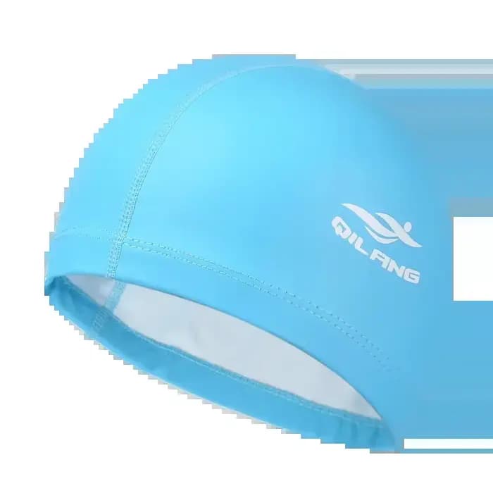 Bonnet de bain adulte imperméable en PU unisexe, couleur unie, pour piscine et plongée, protection d