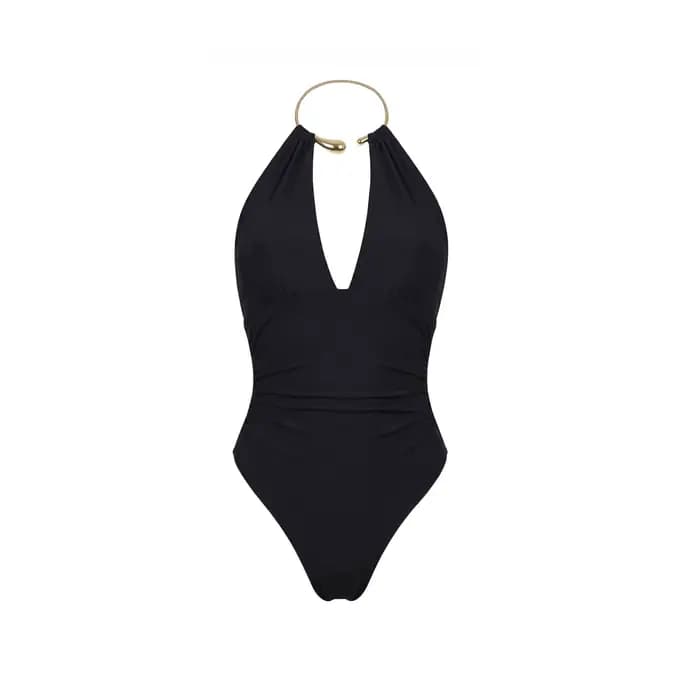 Maillot de bain sexy pour femme, col en V, coupe haute, amincissant, style monokini, idéal pour les