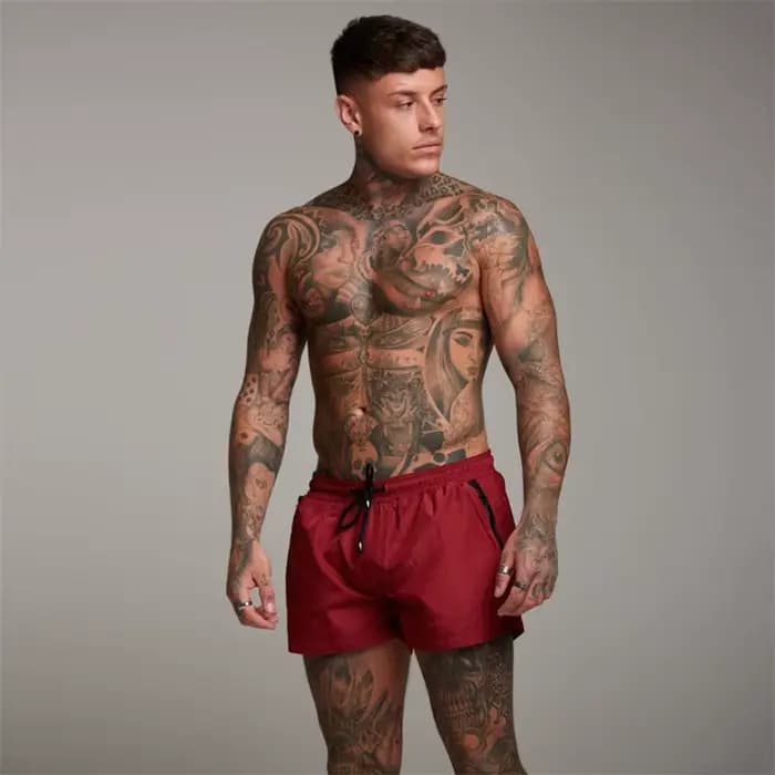 Maillot de bain pour hommes avec poches zippées