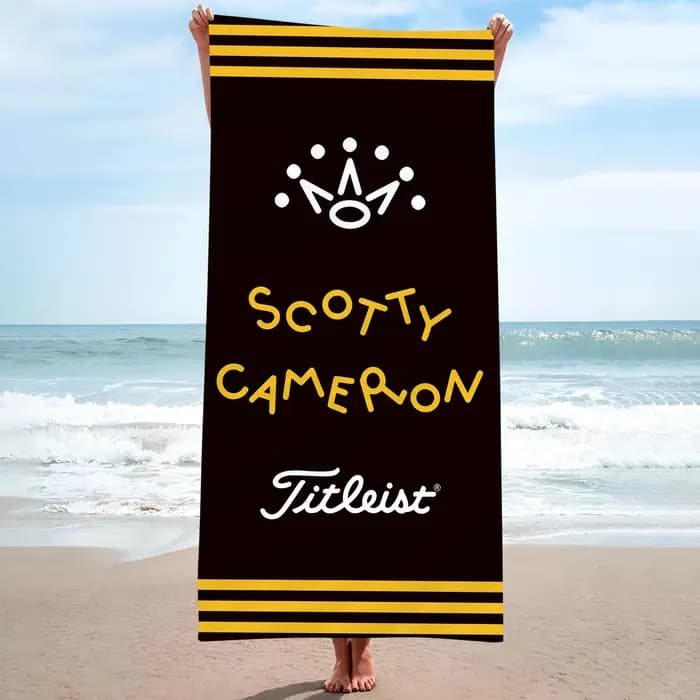 Serviette de plage S-Scotty C-Cameron, serviette imprimée, fil blanc, une pièce, Anime, 75x150cm, salle de bain, douche, gant de toilette pour la maison